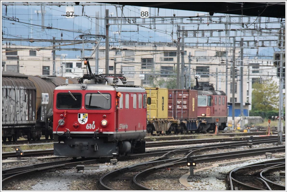 Ge 4/4 I 610  Viamala  in Chur. (15.09.2016)