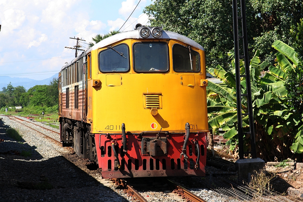 GEK 4011 (Co'Co', de, General Electric, Bj.1963, Fab.Nr. 34770) pausiert am 19.Mai 2018 als Verschubreserve in der Sila At Station.