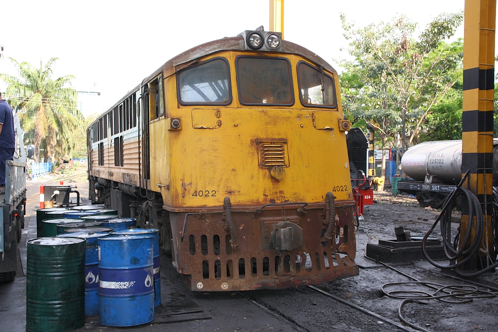 GEK 4022 (Co'Co', de, General Electric, Bj.1963, Fab.Nr. 34871) am 25.März 2017 im Depot Thon Buri.