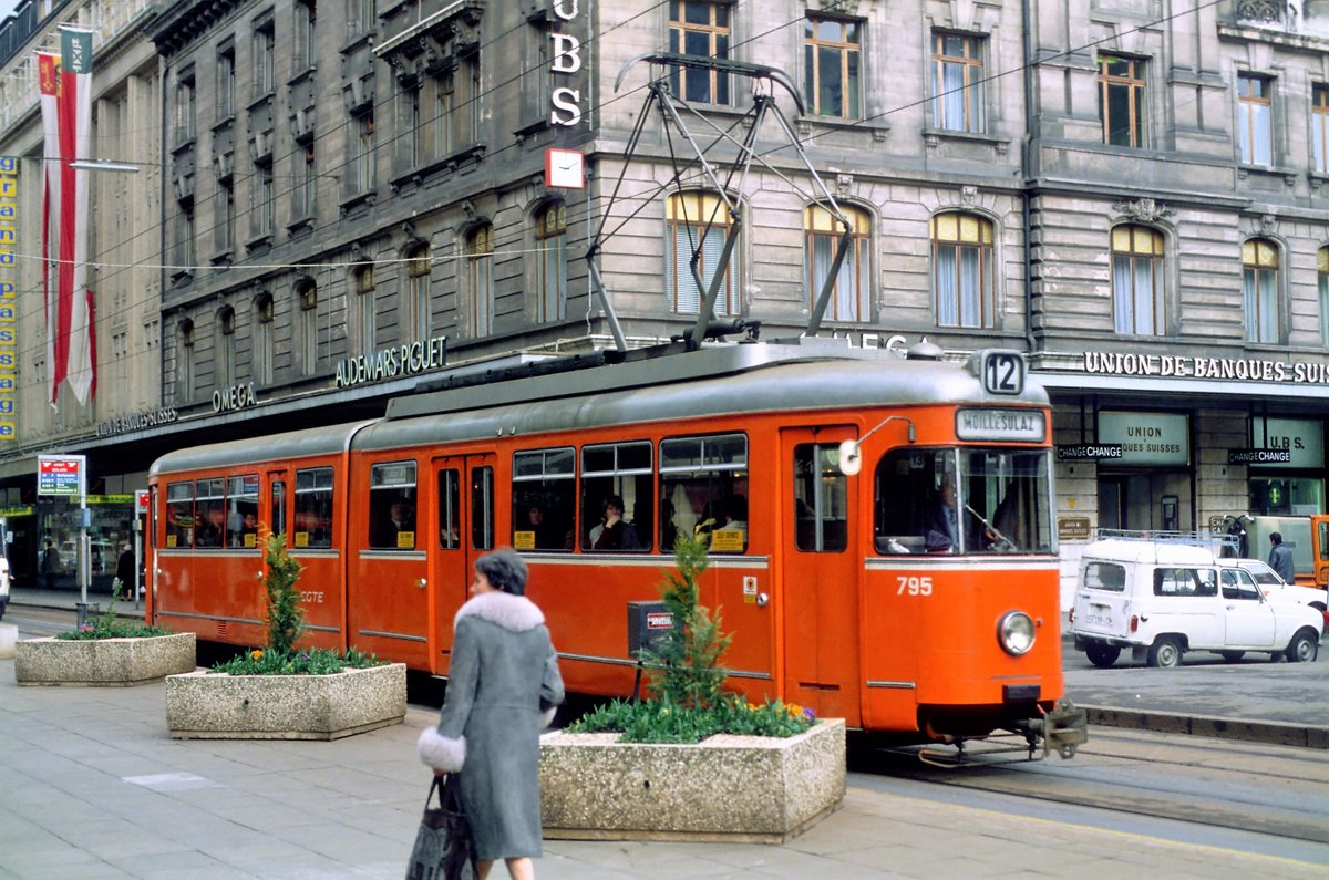 Genf. April 1980. Digitalisiert von einer Kodak-Folie