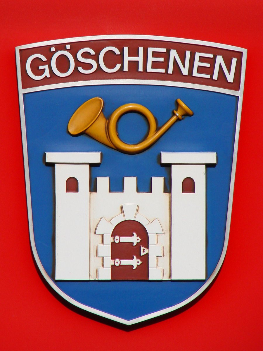 Gepäcktriebwagen Deh 4/4 91 (ex-FO) - Wappen von GöSCHENEN
