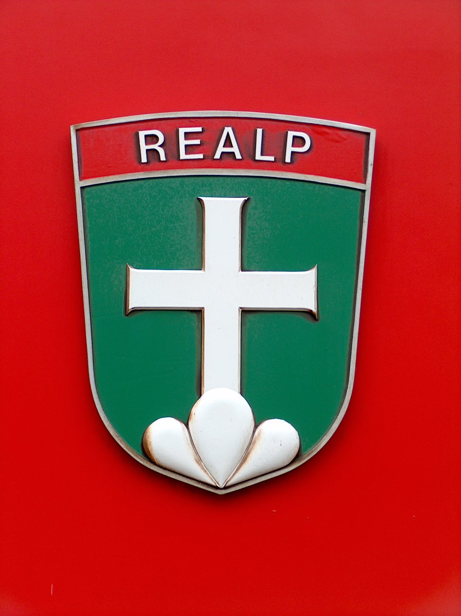 Gepäcktriebwagen Deh 4/4 92 (ex-FO) - Wappen von REALP