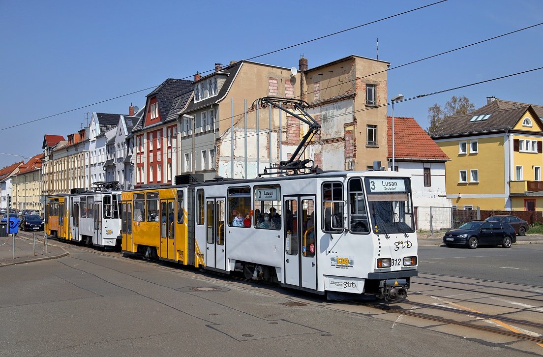 Gera 312 + 311, Wiesestraße, 03.05.2022.
