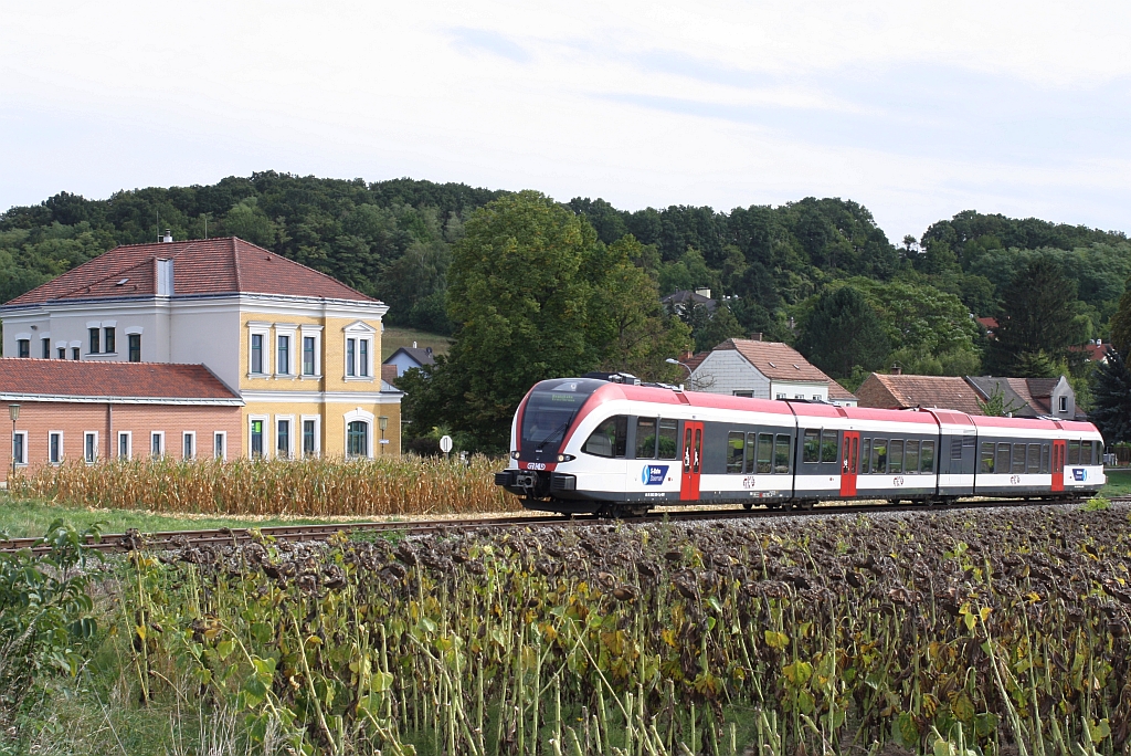GKB 5063 009-2 am 19.September 2015 als SLP 17216 in Mollmannsdorf.