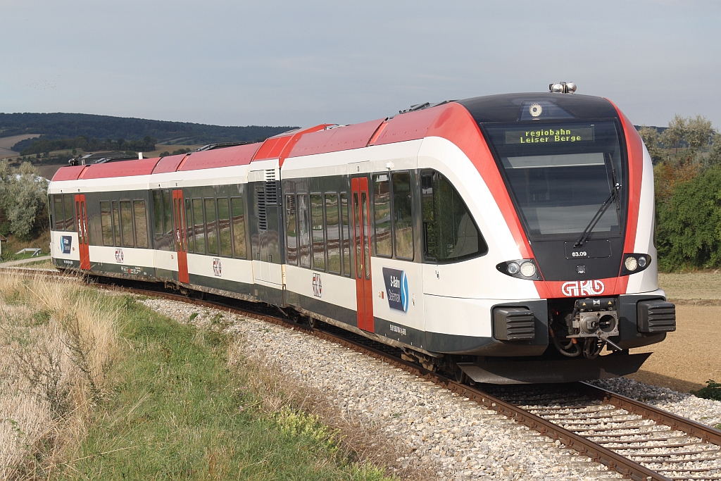 GKB 5063 009-2 am 19.September 2015 als SLP 17216 bei Ernstbrunn.