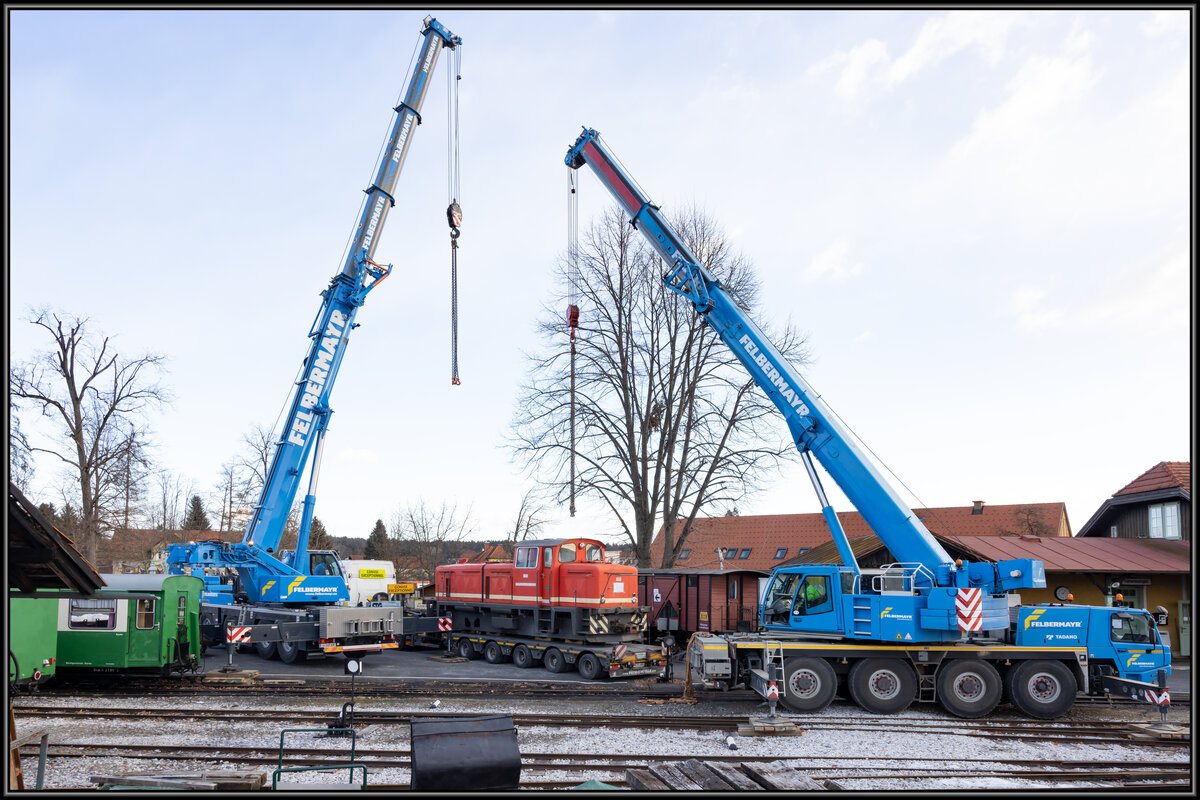 Gleich heissts  Abflug   für die D8 im Bahnhof Stainz. 
21.01.2021