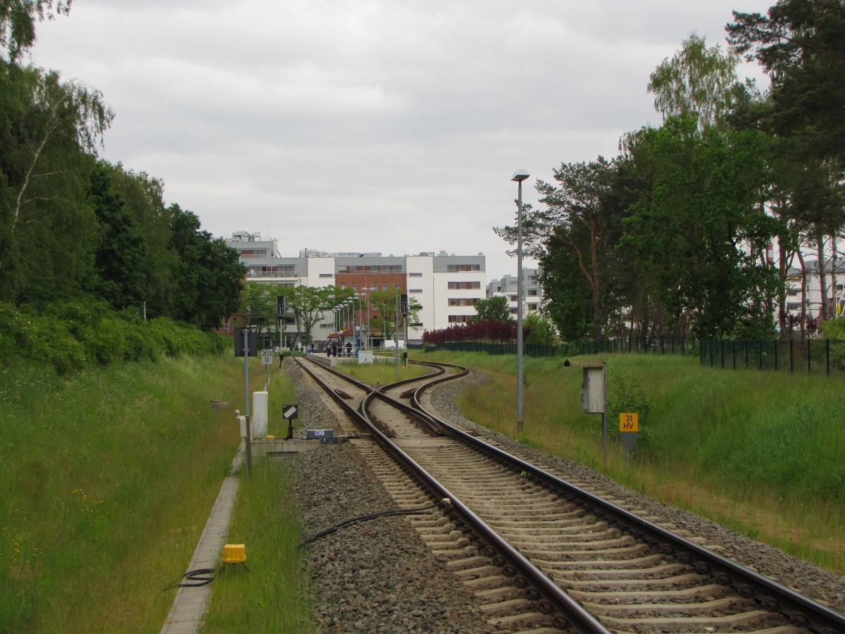 Gleis 31 und 32 am 31.05.2014 in Swinoujscie Centrum.