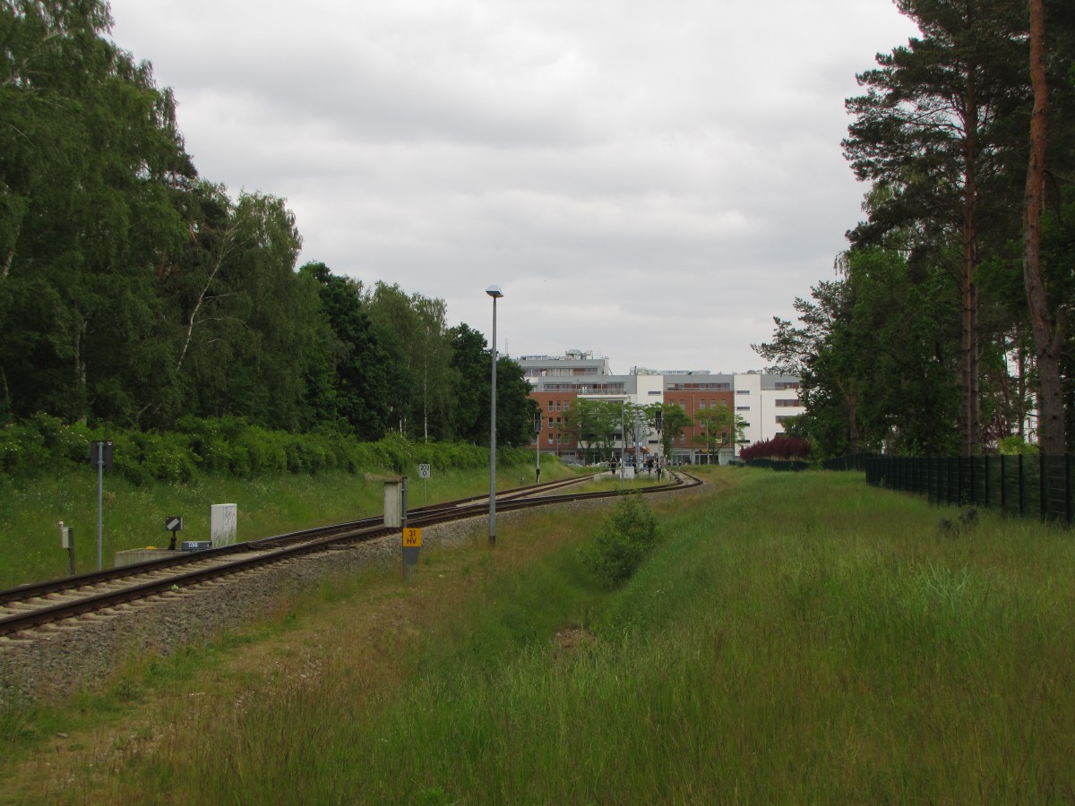 Gleis 31 und 32 am 31.05.2014 in Swinoujscie Centrum.