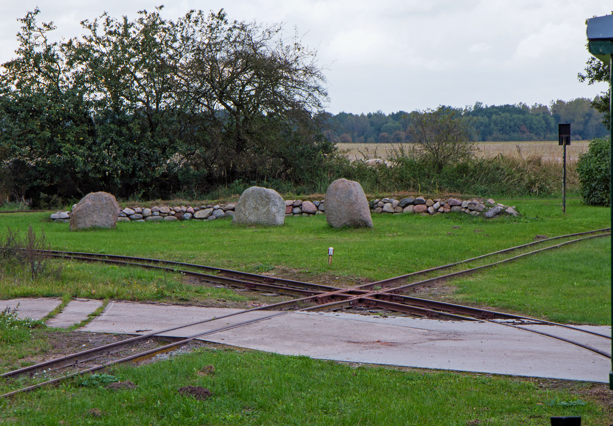 Gleiskreuz der MPSB zwischen Bf Schwichtenberg und Bf Uhlenhorst zum Hp Findlingsgarten. - 21.09.2014
