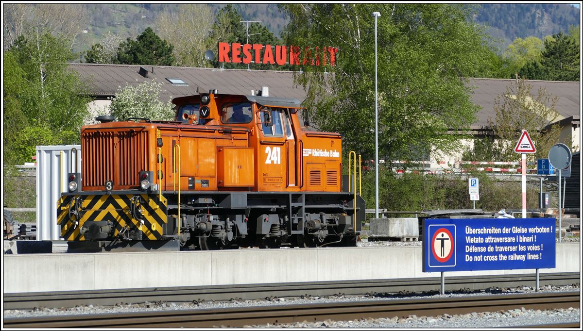 Gm 4/4 241 in Untervaz-Trimmis. (16.04.2020)