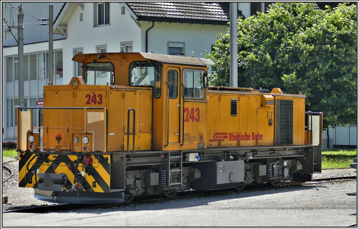 Gmf 4/4 243 vor der HW Landquart. (27.06.2019)