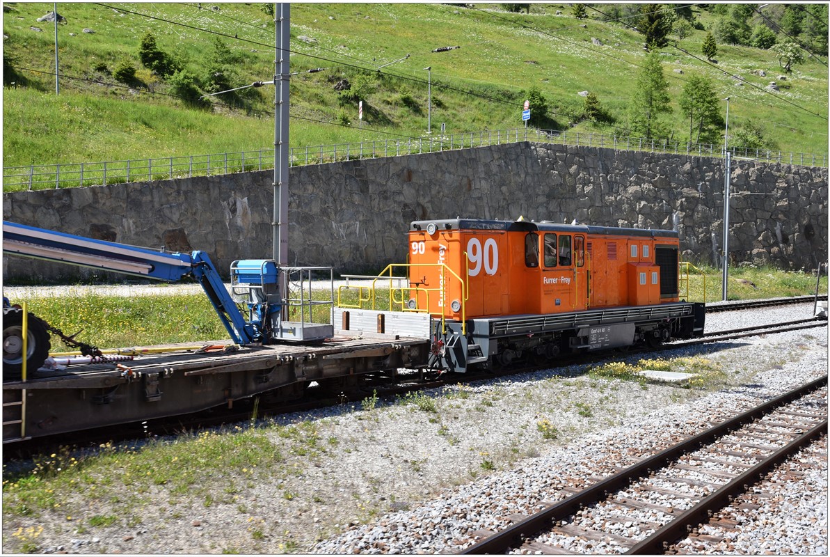 Gmf 4/4 90 Furrer in Oberwald. (20.06.2016)