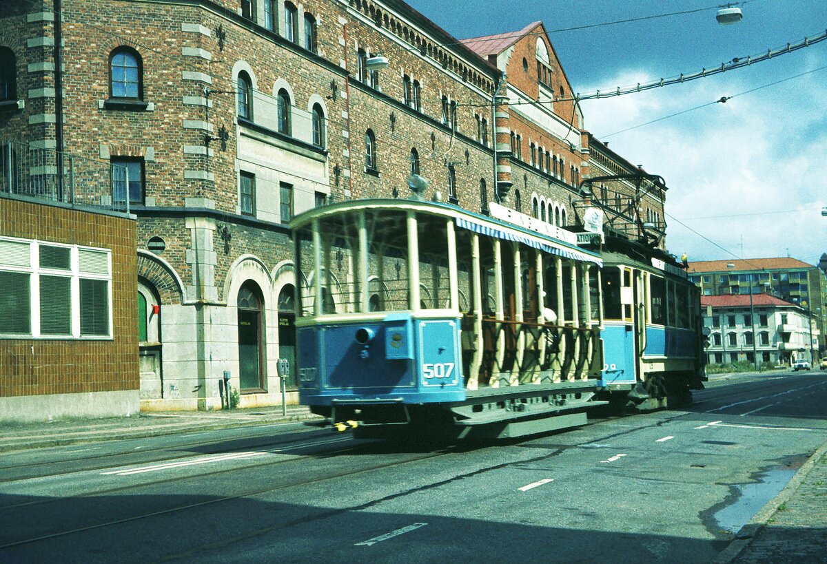 Göteborg 05-08-1979_histor. Tram mit Bw [507].