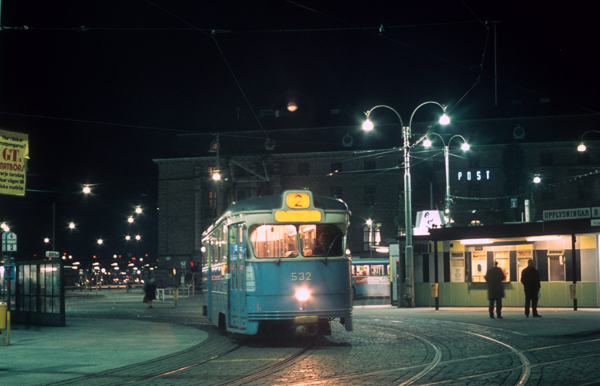 Gteborg GS SL 2 (Tw 532) Drottningtorget am 25. September 1971.