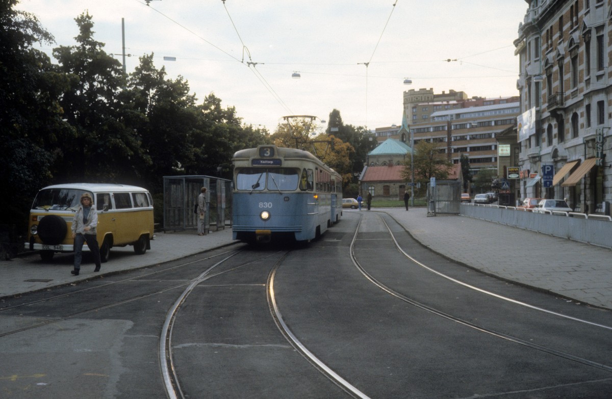 Göteborg GS SL 3 (Tw 830) im September 1984.