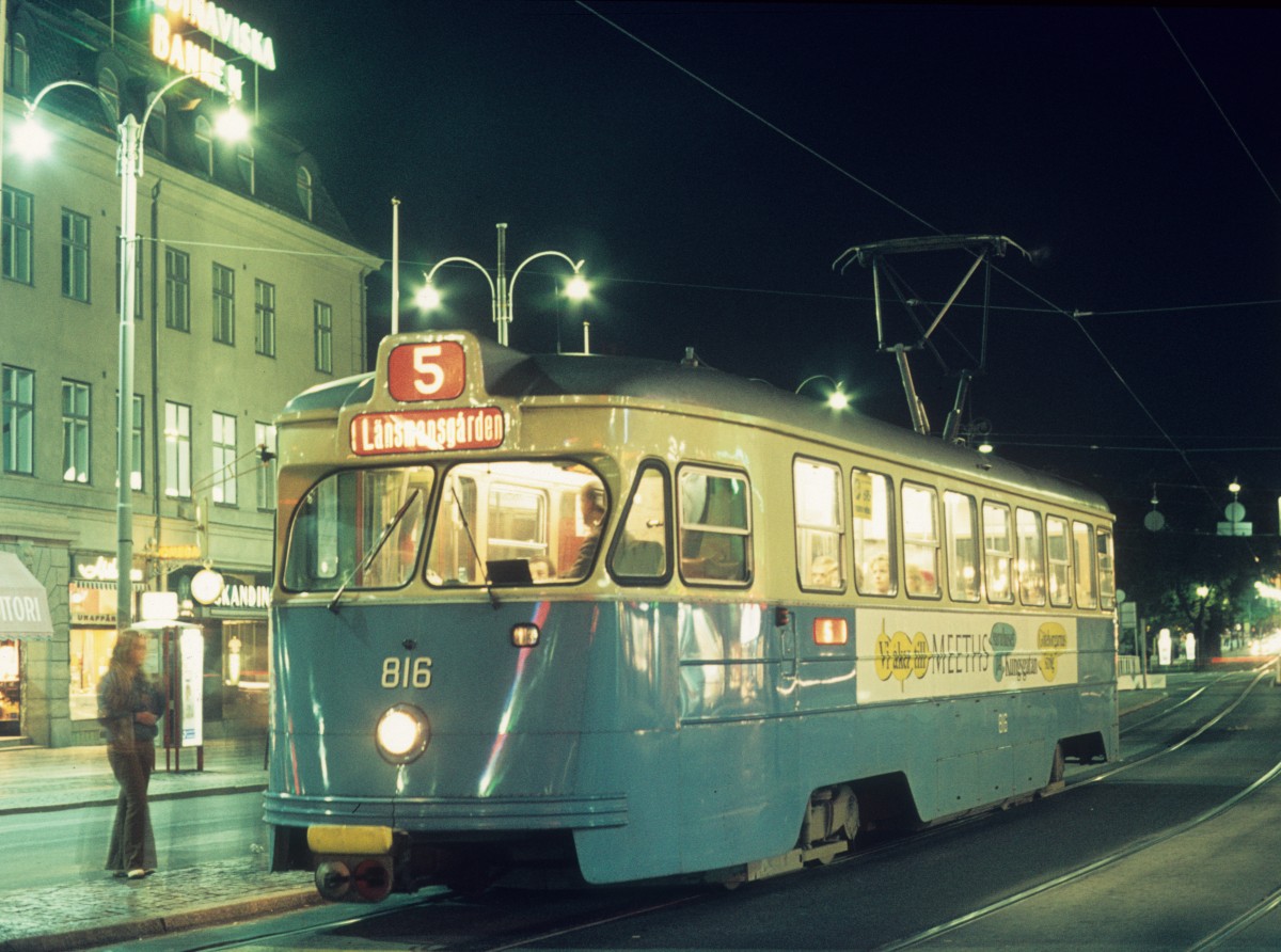 Gteborg GS SL 5 (Tw 816) Kungsportsplatsen am 25. September 1971.
