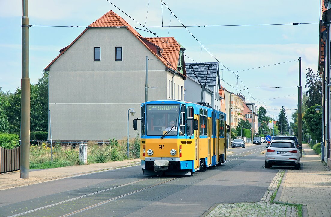 Gotha 317, Waltershausen, Goethestraße, 26.08.2023.
