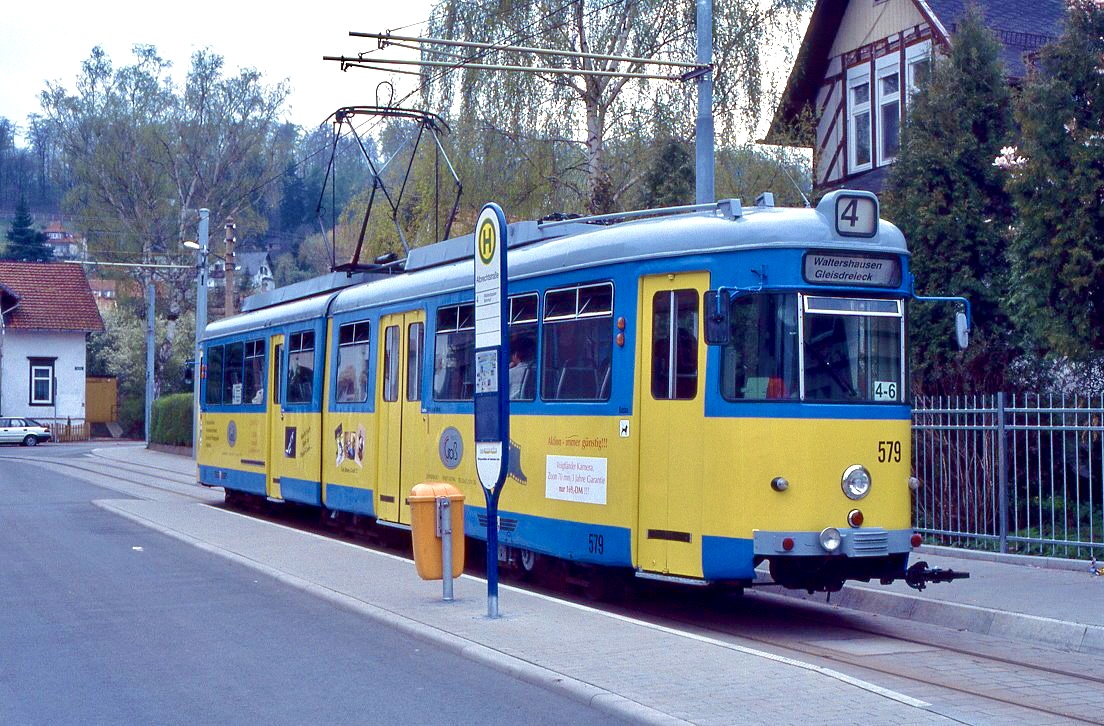 Gotha 579, Waltershausen, Albrecht Straße, 30.04.2001.
