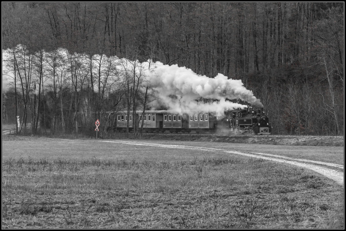 Grau in Grau bot sich die Landschaft an diesem 2ten Adventsonntag im Stainztal. 

9.12.2018