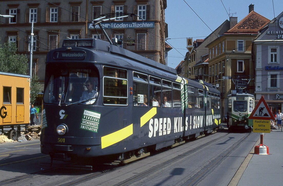 Graz 501, Hauptbrücke, 23.08.1993.