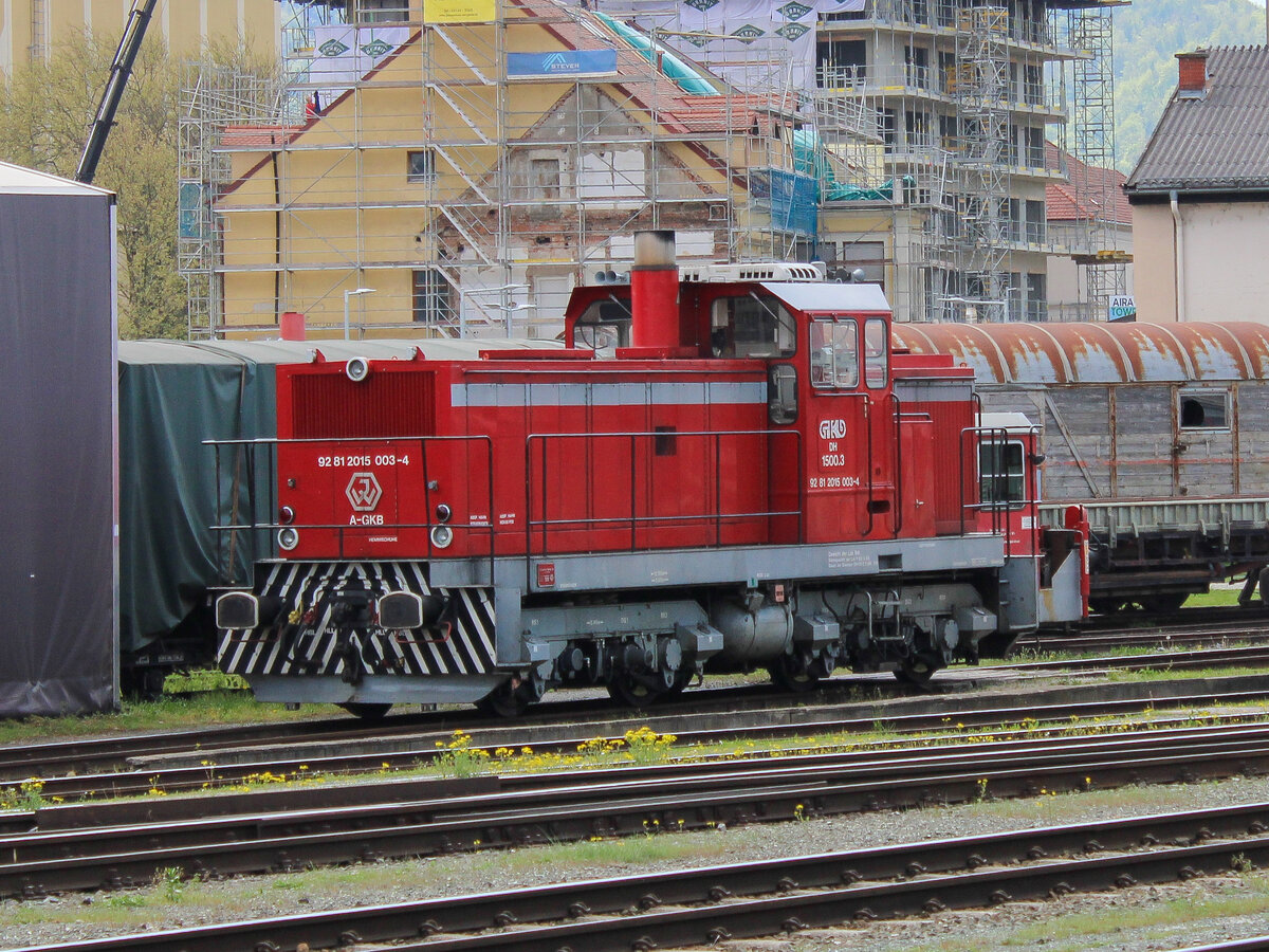 Graz. Die 2013 001 der GKB steht hier am 04.05.2021 im Graz Köflacherbahnhof.