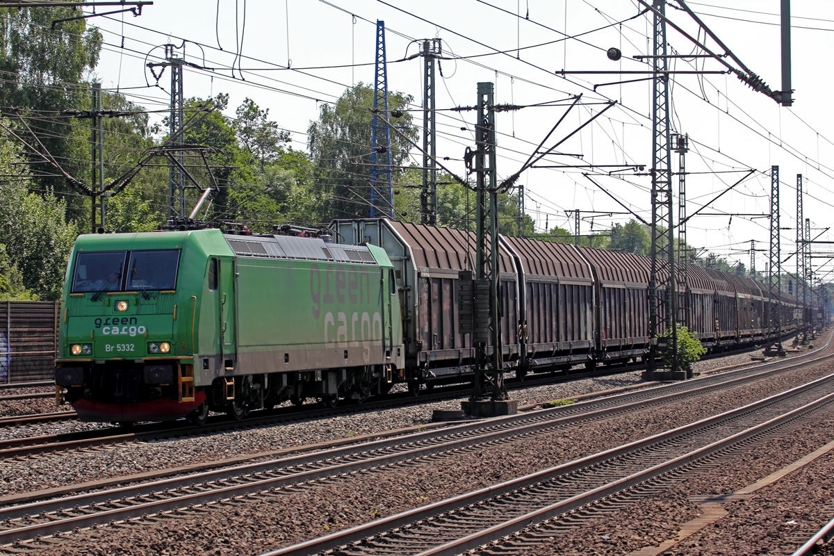 Green Cargo Br 5332 in Hamburg-Harburg 17.6.2020