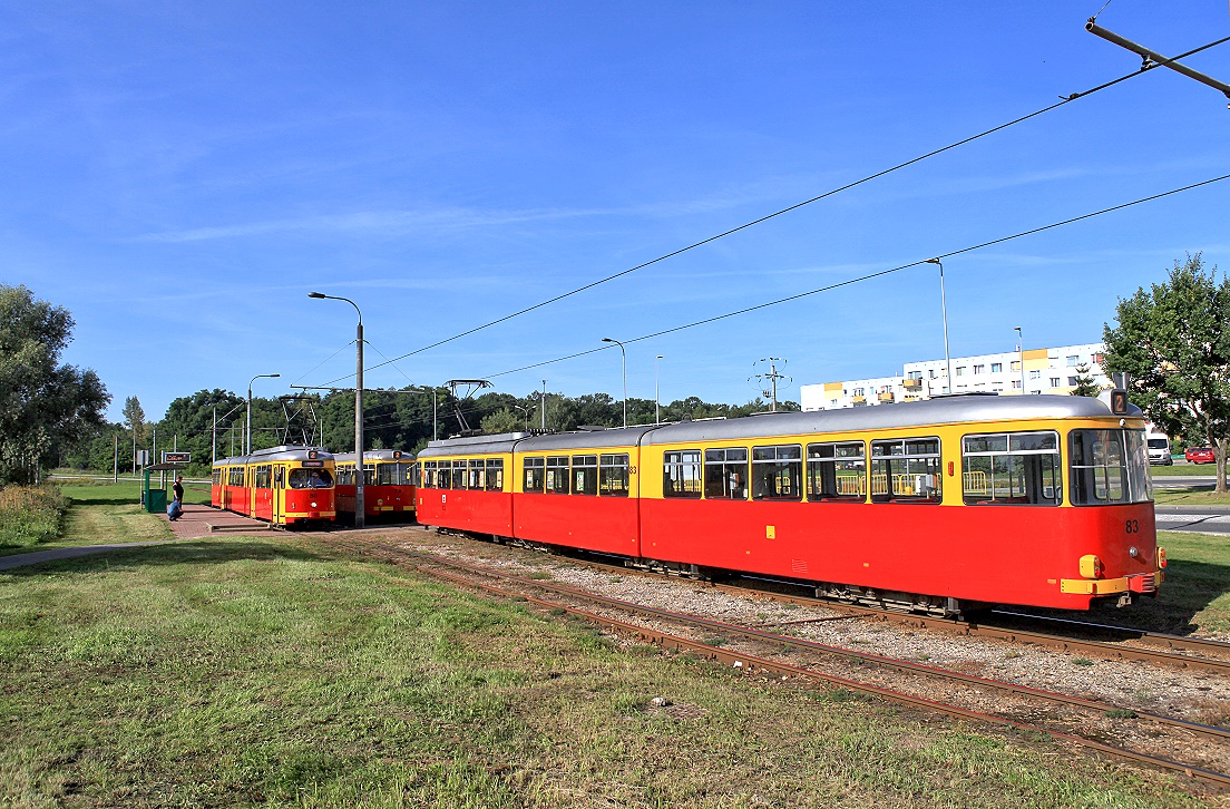 Grudziądz/Graudenz Tw 80, Tw 79, Tw 83, Ulica Konstytucji 3 Maja, 26.08.2017.