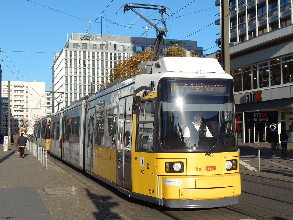 GT6 N-U Nr.1512 der BVG in Berlin am 31.10.2018