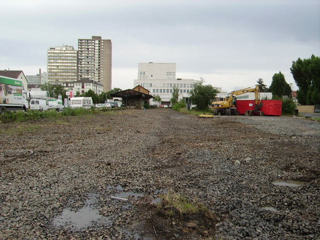 Gterbahnhof Neu-Isenburg Stadt nach dem Abriss der Gleise am 22.06.07