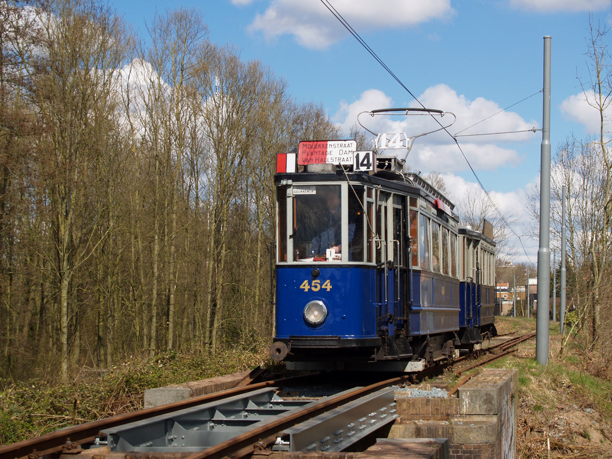 GVB 454+731, Amstelveen Amsterdamseweg, 5-4-2015