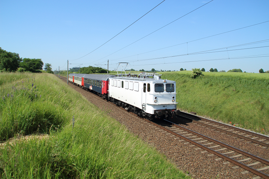 GVG 109-1 am 08.06.2014 in Herzsprung unterwegs Richtung Ostsee