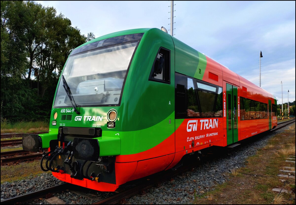 GW Train 650 544-9 in Bahnhof Sušice am 17. 7. 2025.