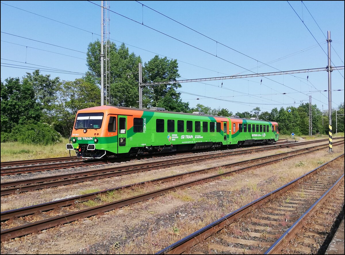 GW Train 845 409-2 am 28. 5. 2023 in HBf Žatec