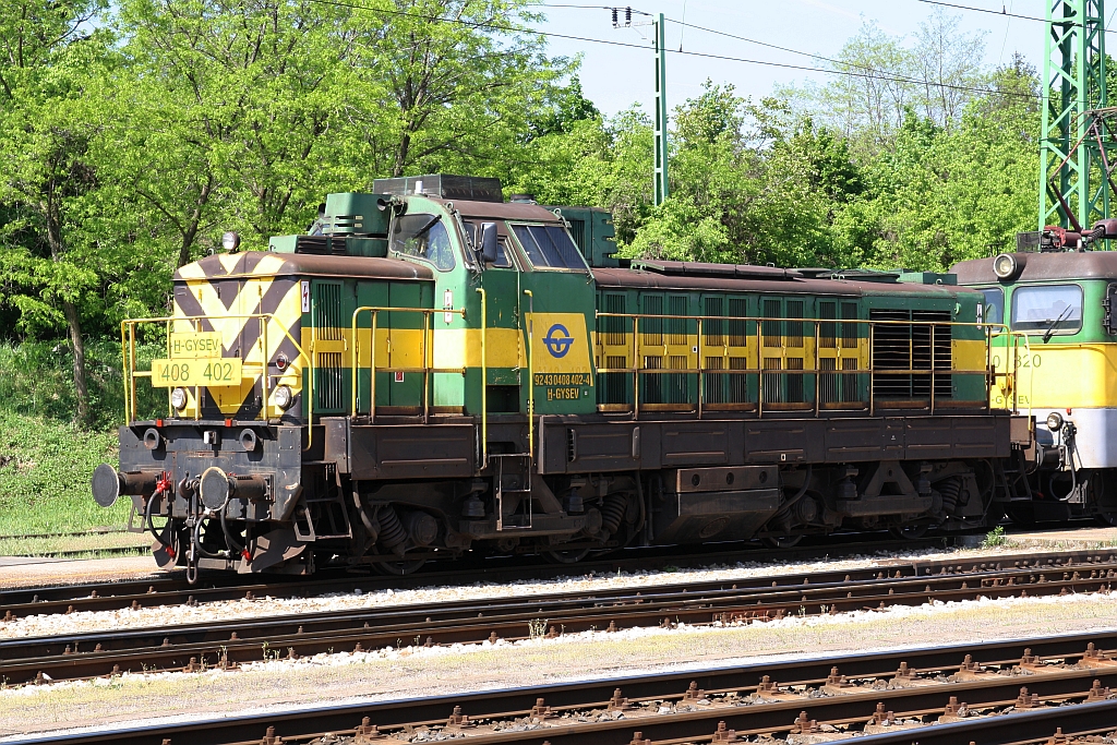 GySEV 408 402 am 28.April 2018 in Sopron.