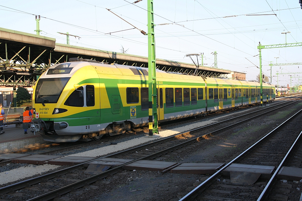 GySEV 415 504 am 01.April 2017 im Bf. Sopron.