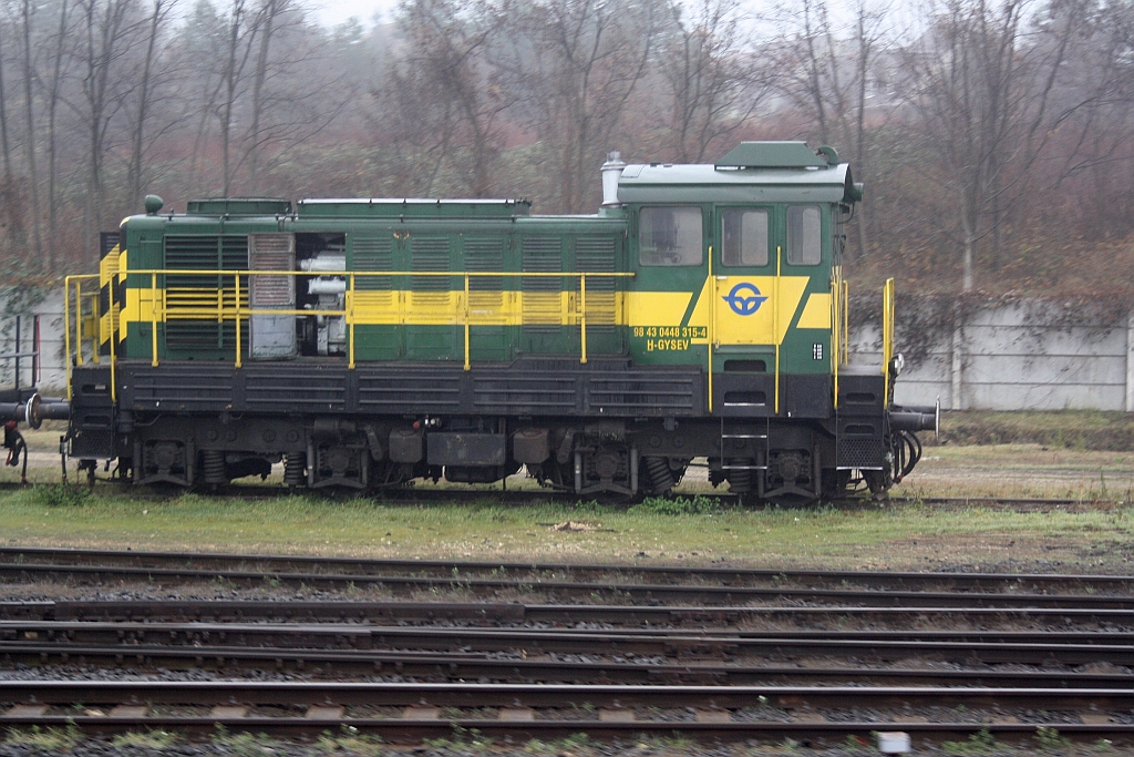 GySEV 448 315 am 08.Dezember 2015 in Sopron.
