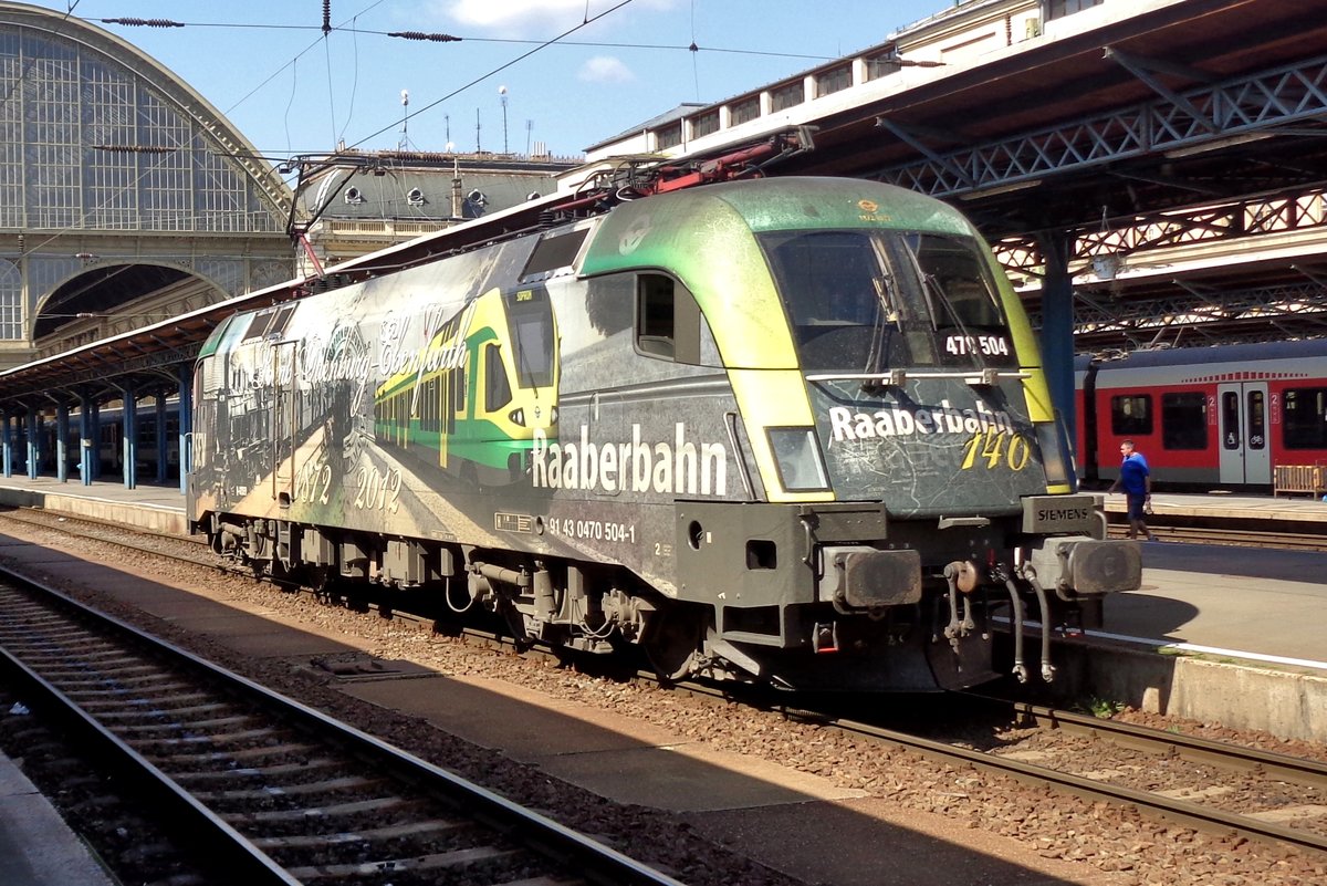 GySEV 470 504 lauft am 10 September 2018 um in Budapest-Keleti