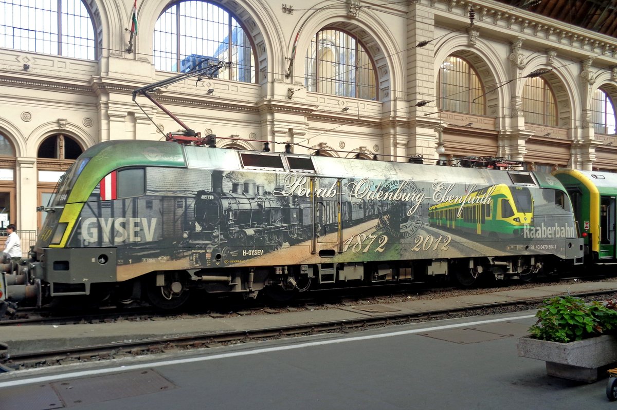 GySEV 470 504 steht am 10 September 2018 in Budapest-Keleti.