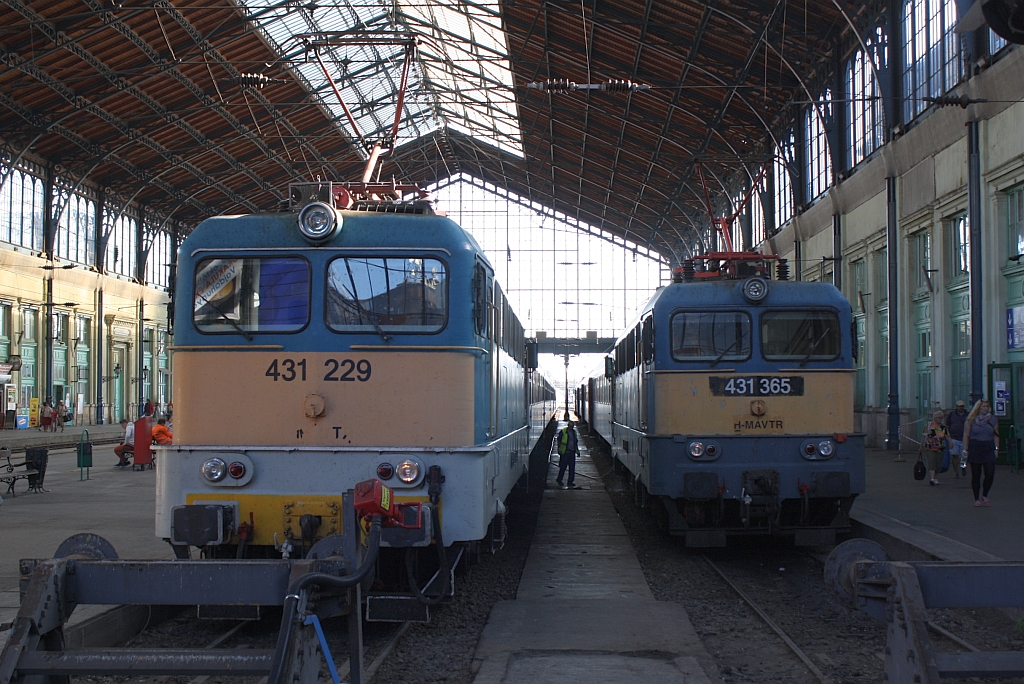 H-MAVTR 431 229 und 431 365 am 07.September 2013 im Bf. Budapest Nyugati. 

