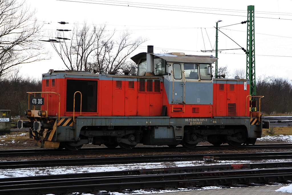 H-START 478 305-3 am 05.Jänner 2019 im Bahnhof Hegyeshalom.
