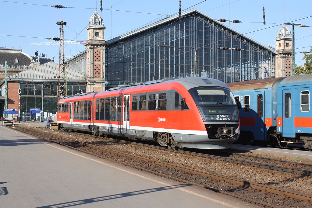 H-START 6342 028-5 am 07.September 2013 im Bf. Budapest Nyugati. 

