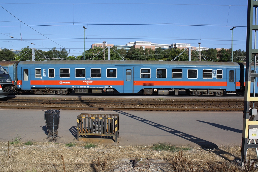 H-START Bhv 50 55 20-05 581-3 am 07.September 2013 im Bf. Budapest Nyugati. 
