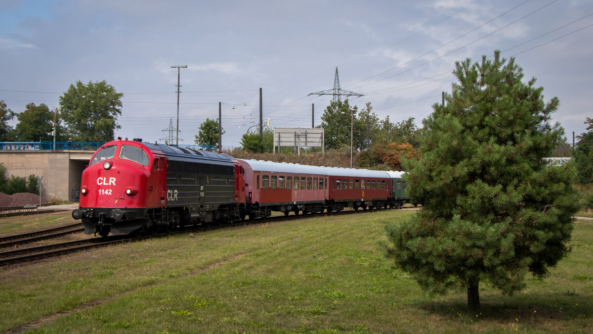 Hafenrundfahrt mit My 1142 (227 005-6) - Magdeburg Hafenbahn 22.08.21