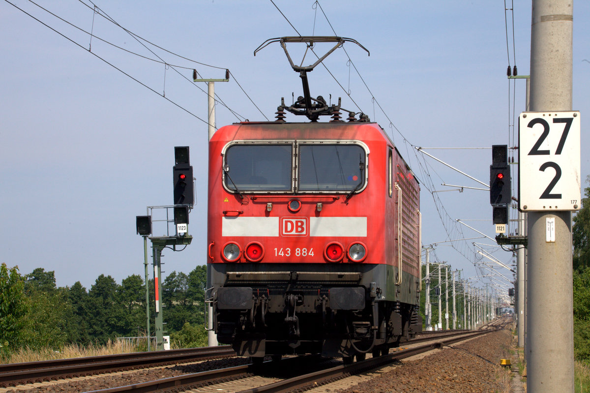 Halt für 143 884 Nähe Lenz.15.06.2017 10:52 Uhr