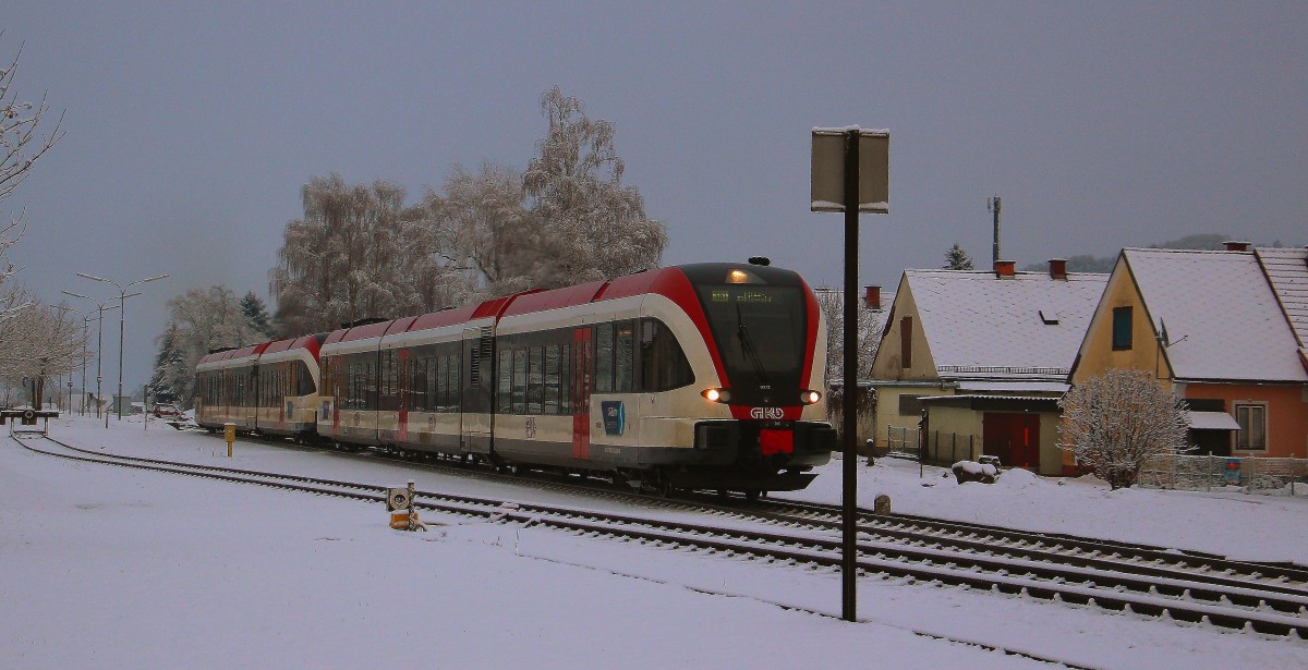 Halte und Ladestelle Pölfing Brunn am 2 Februar 2014