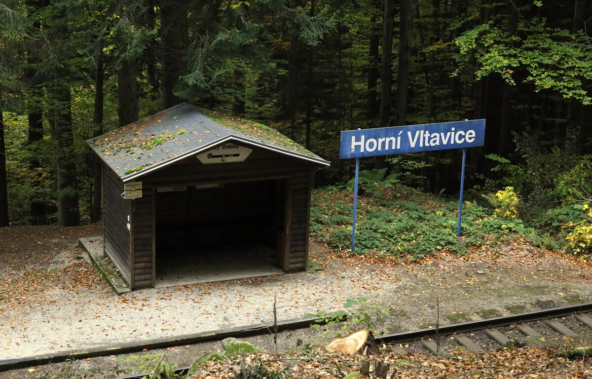 Haltepunkt Horni Vlatavice.08.10.2022 15.34 Uhr.