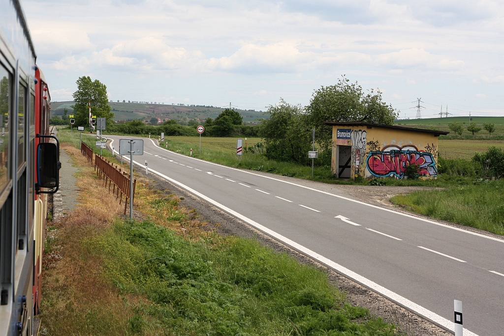 Haltestelle Brumovice am 11.Mai 2019.