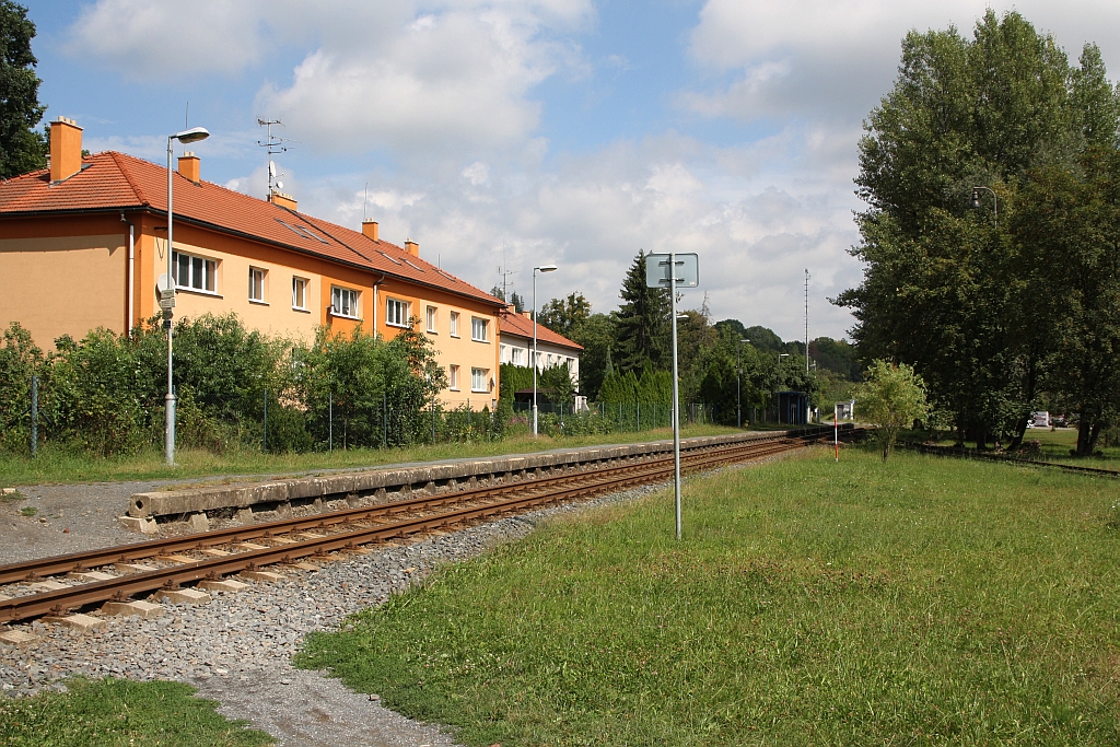 Haltestelle Krhova am 11.August 2018.