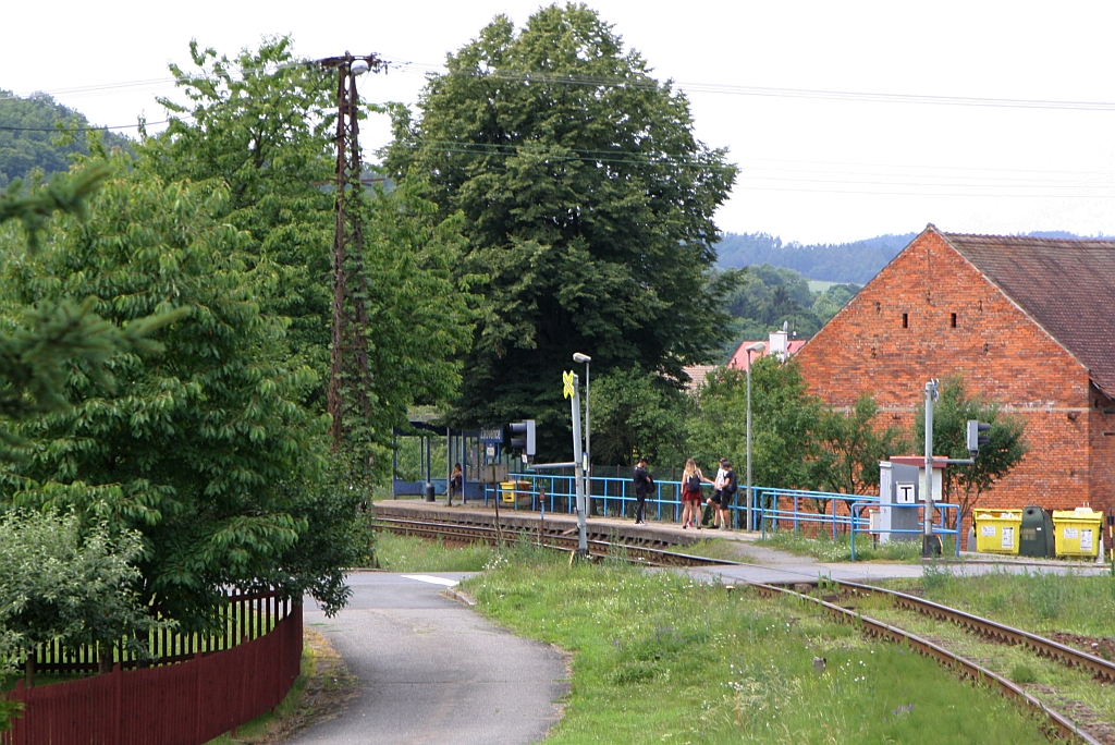 Haltestelle Zadverice am 20.Juli 2019.