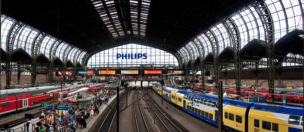 Hamburg Hauptbahnhof Nord in Richtung Sd - 14.07.2013